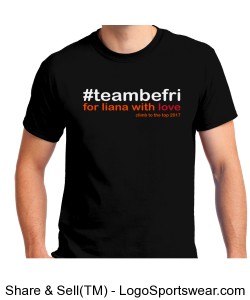 team be fri Unisex Tee- Black Design Zoom