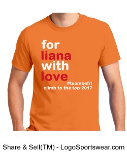 For Liana- Unisex Tee- Tangerine Design Zoom